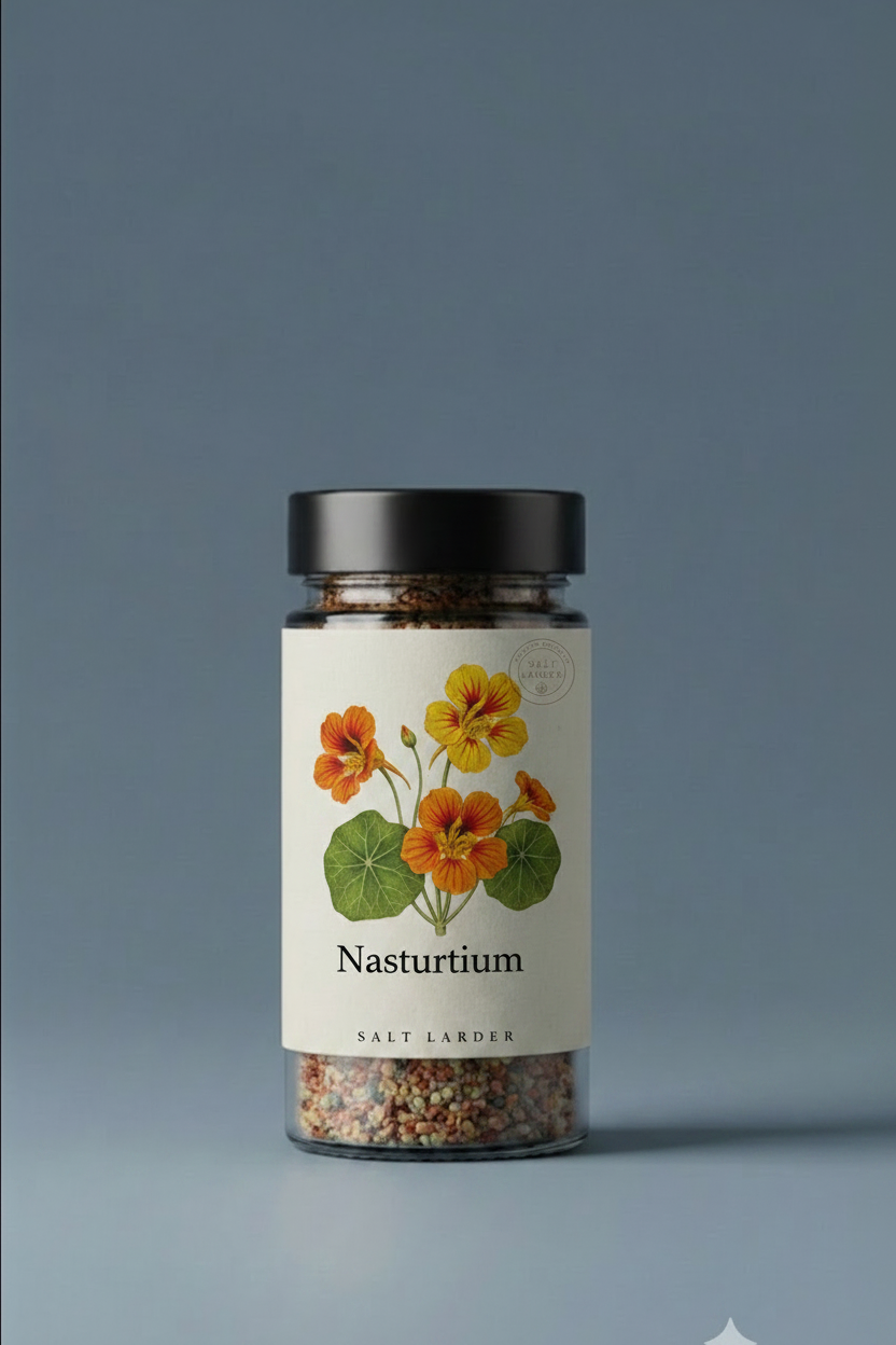 Nasturtium Salt bottle
